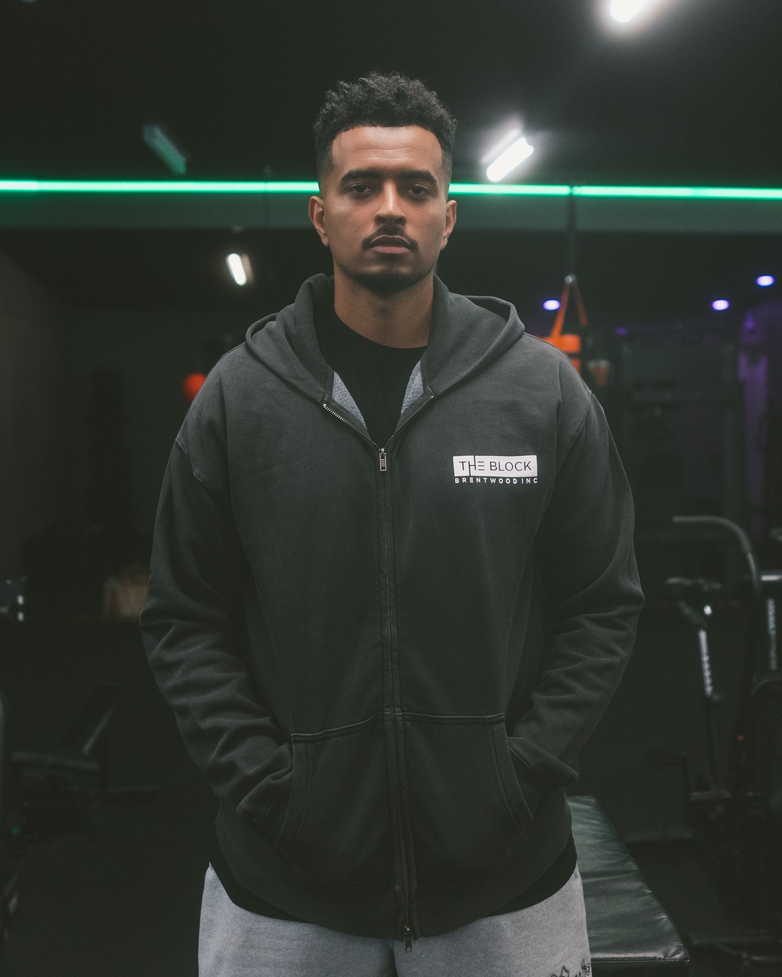 Logo Zip Up Hoodie
