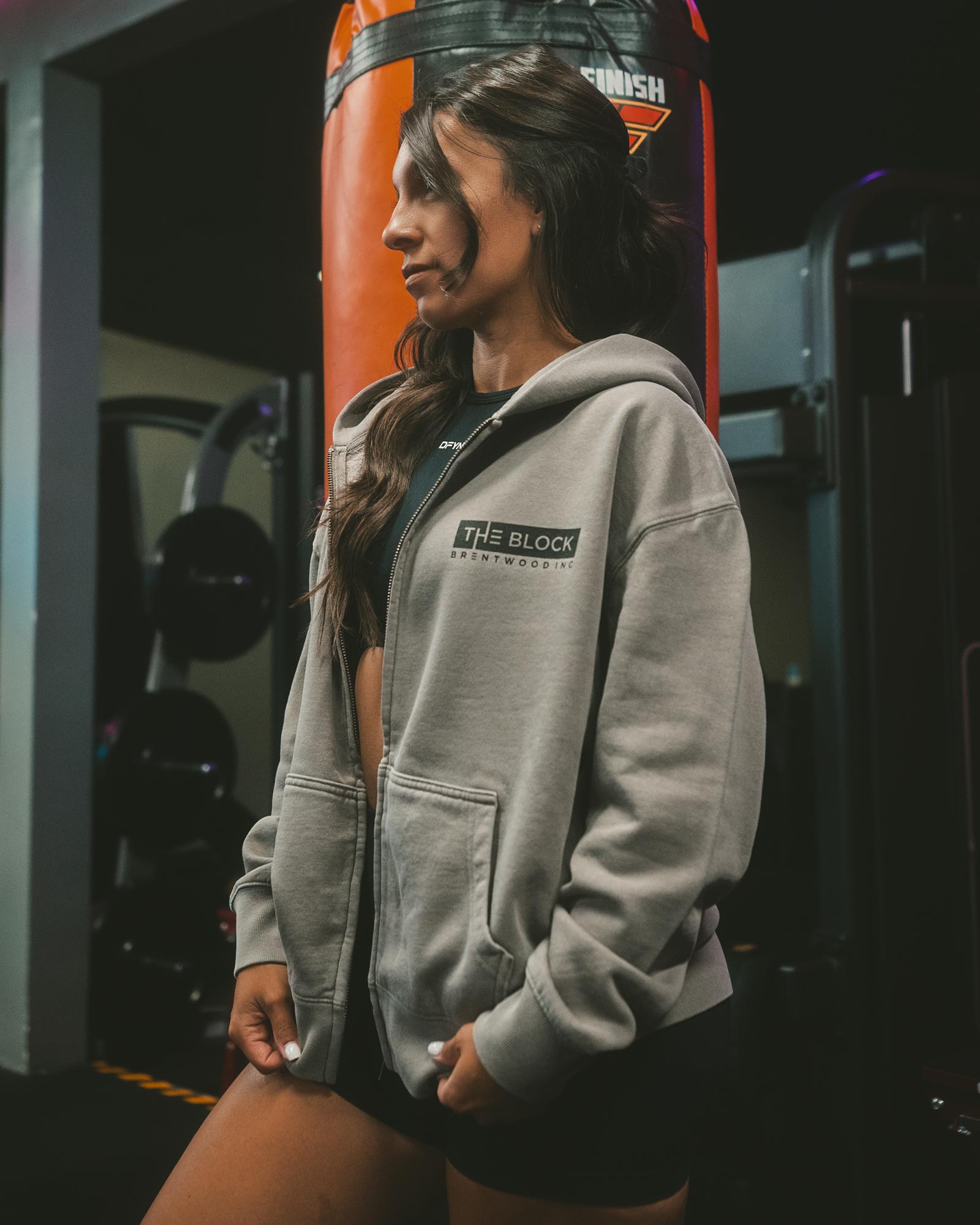 Logo Zip Up Hoodie