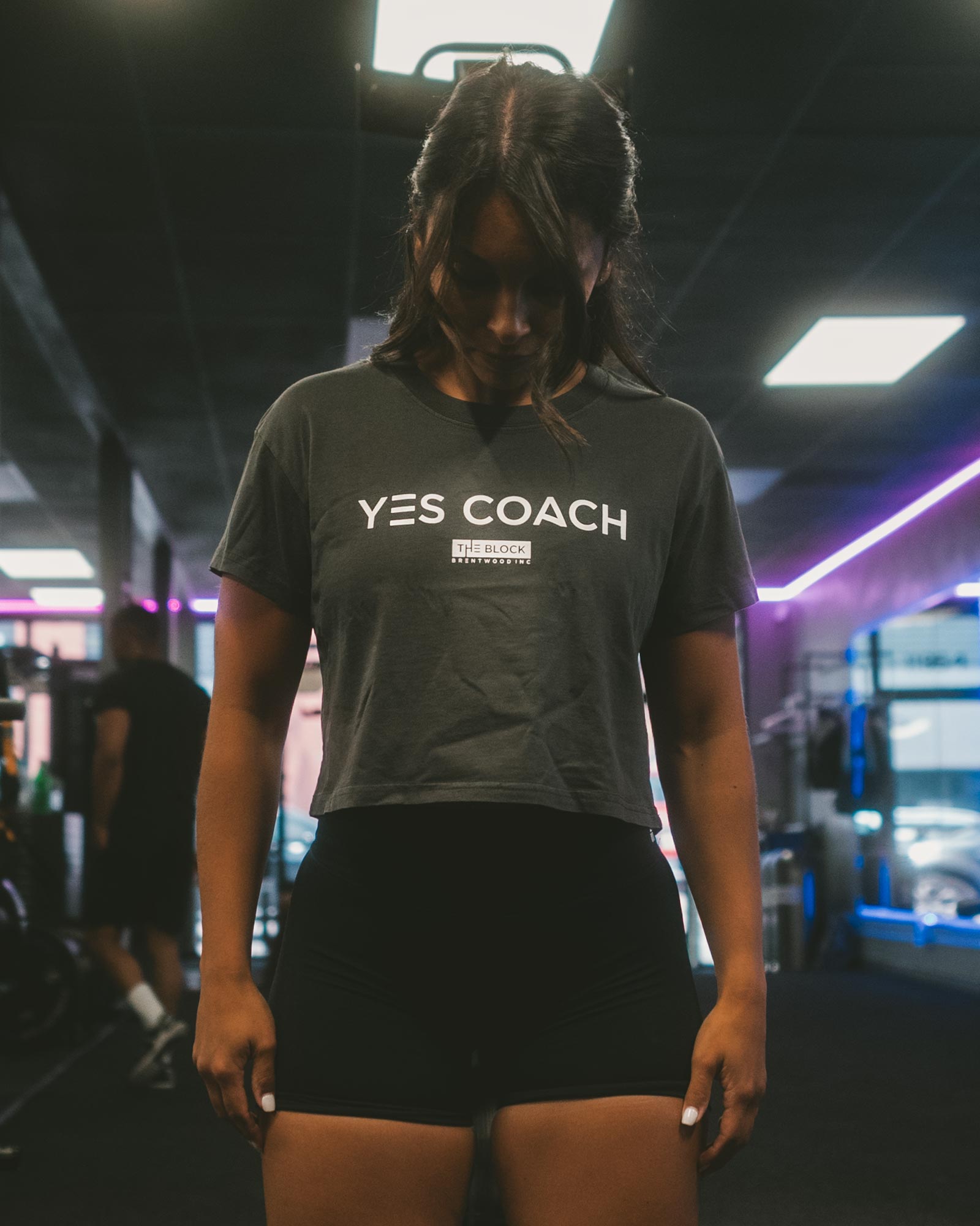 "Yes Coach" Cropped Tee