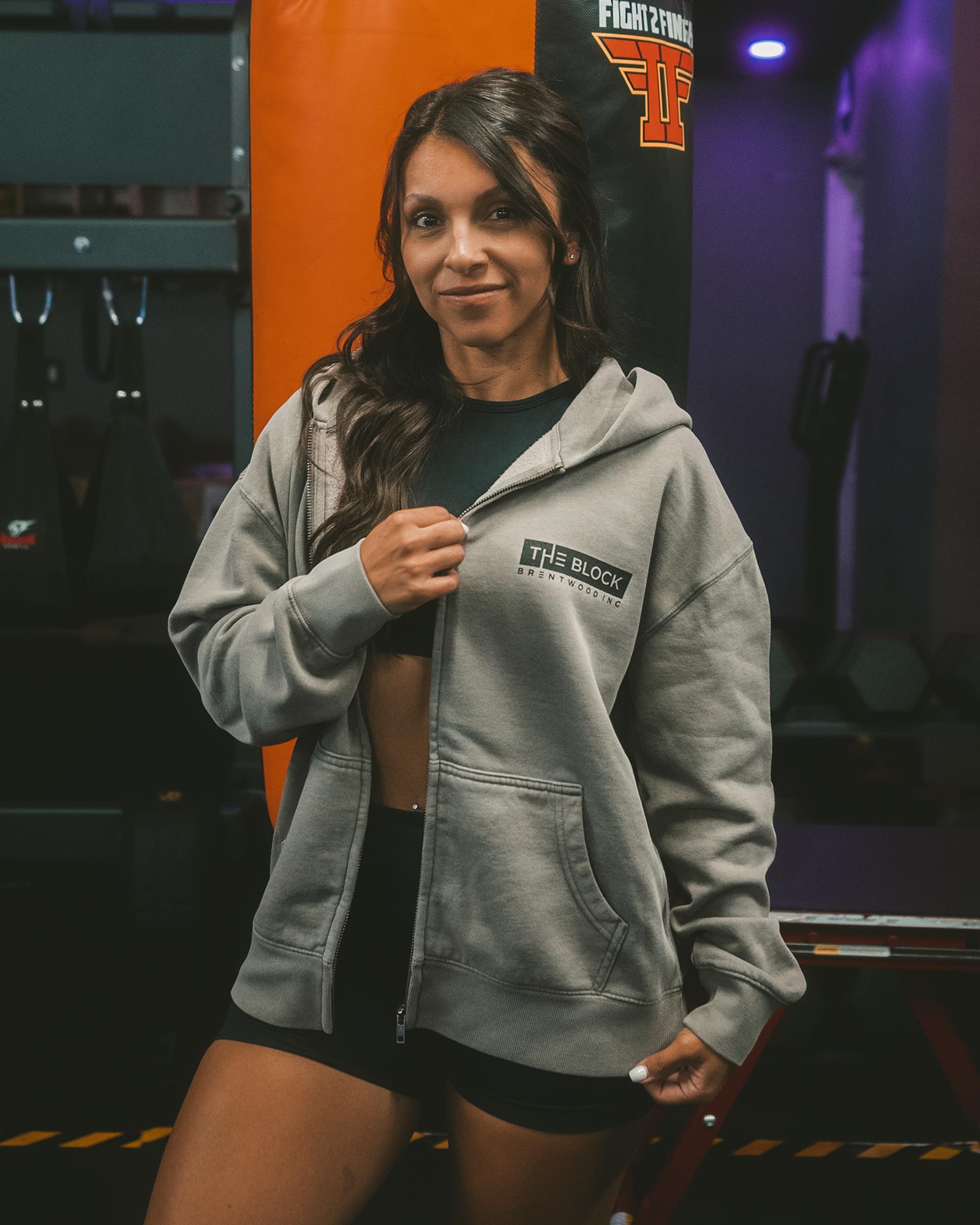 Logo Zip Up Hoodie